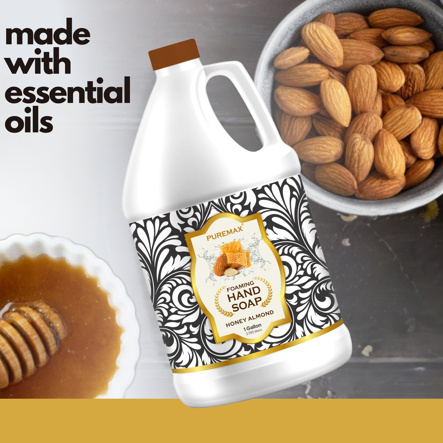 Honey Almond Foaming Hand Soap Refills 1 Gallon
