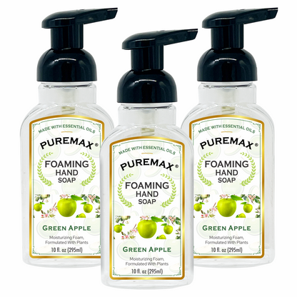 Puremax Green Apple Foaming Hand Soap – 10 fl oz (Pack of 3)