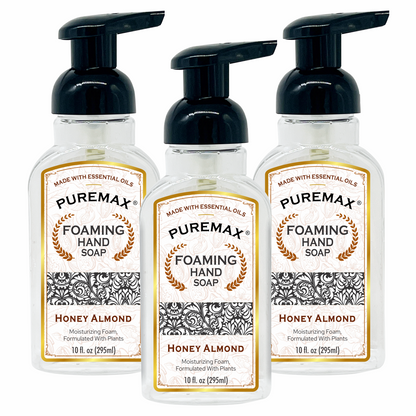 Puremax Honey Almond Foaming Hand Soap – 10 fl oz (Pack of 3)